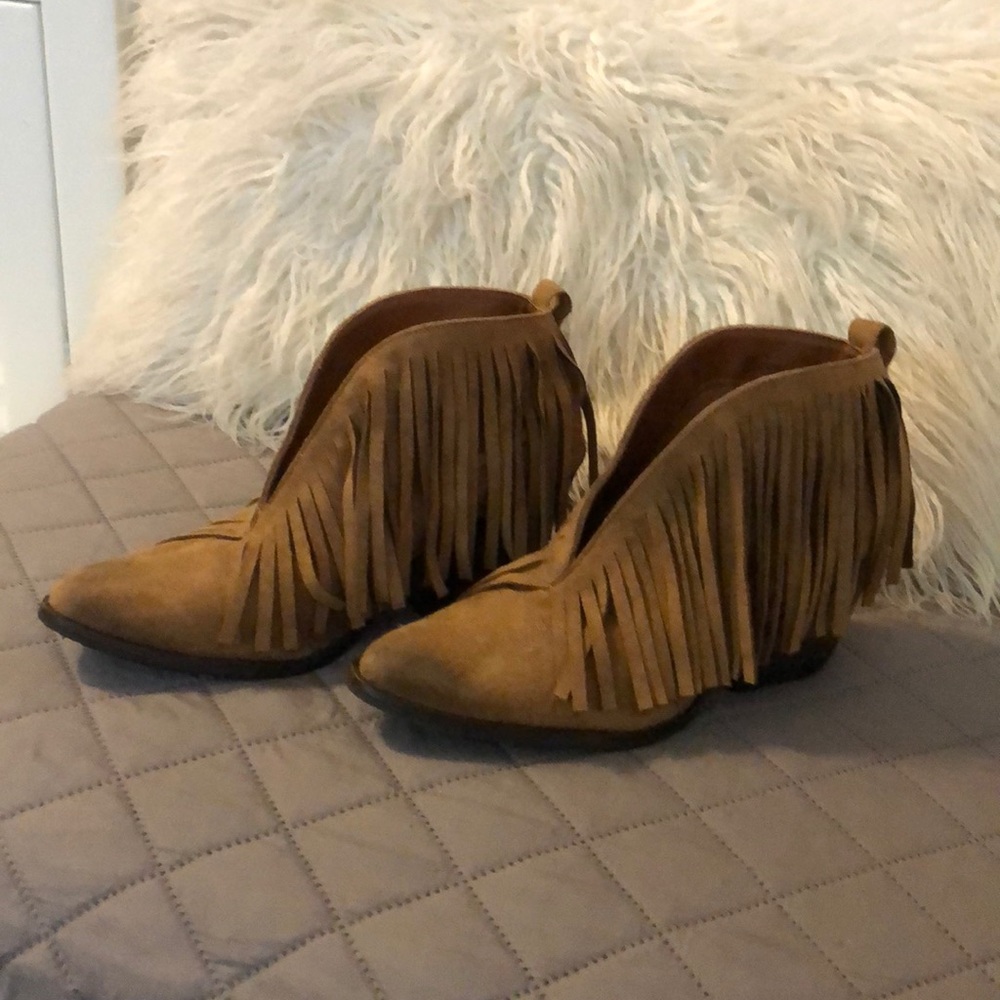 Fringe Ankle Booties